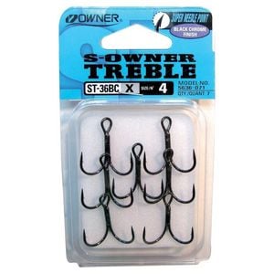 Owner 5636031 ST36BC Treble Fishing Hook 8