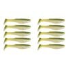 2x 5PK 4In Rapala Crush City Heavy Plastic Paddle Tail Lures - Pearl Watermelon