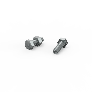 ZENITH M8 x 25mm Zinc Plated Hex Head Bolts and Nuts - Each