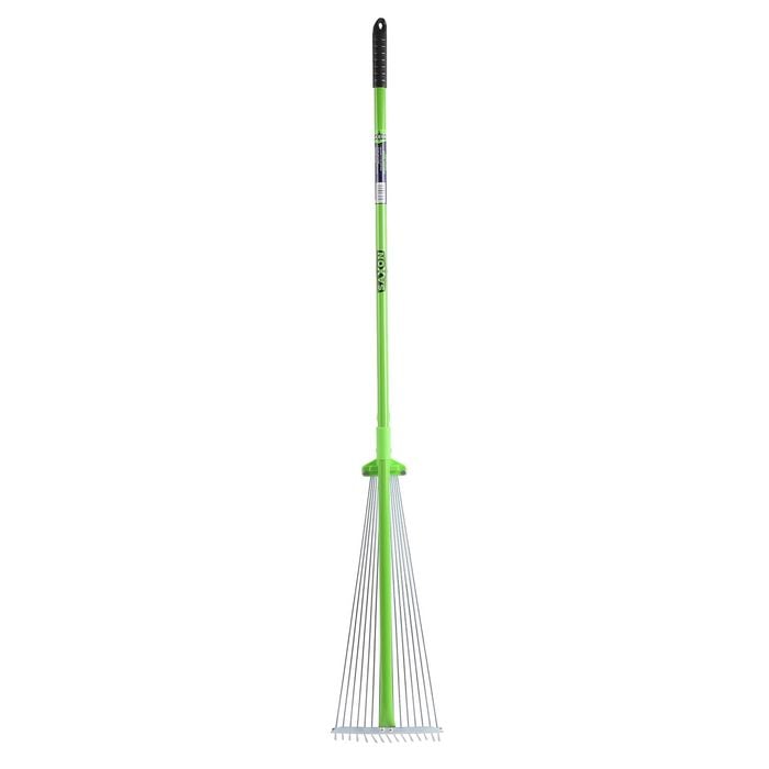 Saxon Fibreglass Adjustable Metal Leaf Rake