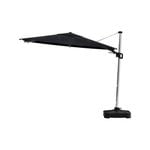 Coolaroo 3m Round Black Hampton Cantilever Umbrella With Base