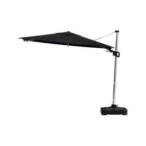 Coolaroo 3m Round Black Hampton Cantilever Umbrella with Base
