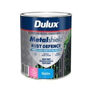 Dulux 1L Extra Bright Satin Metalshield Rust Defence