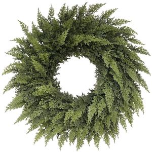 Lifebay Real Touch Artificial Cedar Wreath Wall Hanging