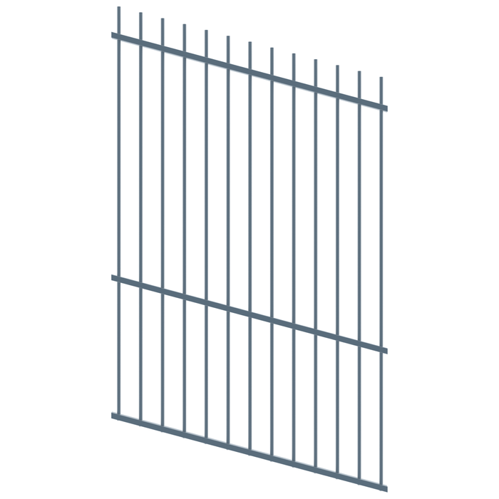 ProtectorAl 0350-1200mm x 1800mm Deep Ocean Picket Top Pool Fence Panel Raked Up to 15º