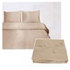 Bloomington Camellia Satin Embroidery Quilt Cover Set Latte Double