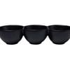Maxwell & Williams Caviar Black Divided Serving Bowl Set Porcelain 30x6.5cm