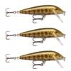 3x Rapala 3cm Countdown Sinking Hardbody Balsa Fishing Lures - Gold Juv Trout