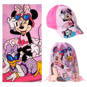 Disney Minnie Daisy Beach Swimming Towel, Gym Bag, Baseball Cap Set