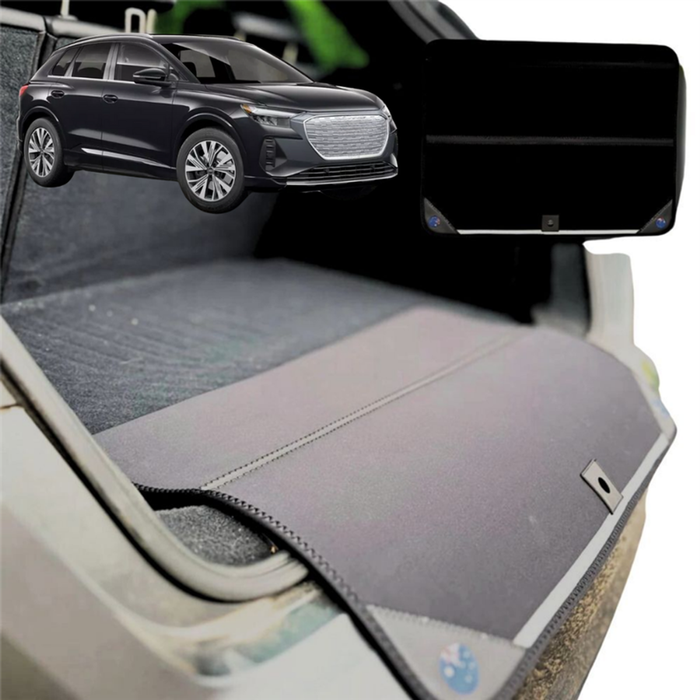 Rear Cargo Boot Bumper Protector for Audi Q4 e-tron 2022 - Current - XL (98 x 55) - Black