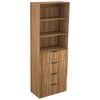 Lugna 2048 x 750 x 380mm Cove Ready to Assemble Robe Insert 2 Shelf 4 Drawer Unit