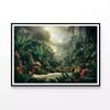 Tropical Forest with a River  Print 100% Australian Made 120x90cm  (Poster)