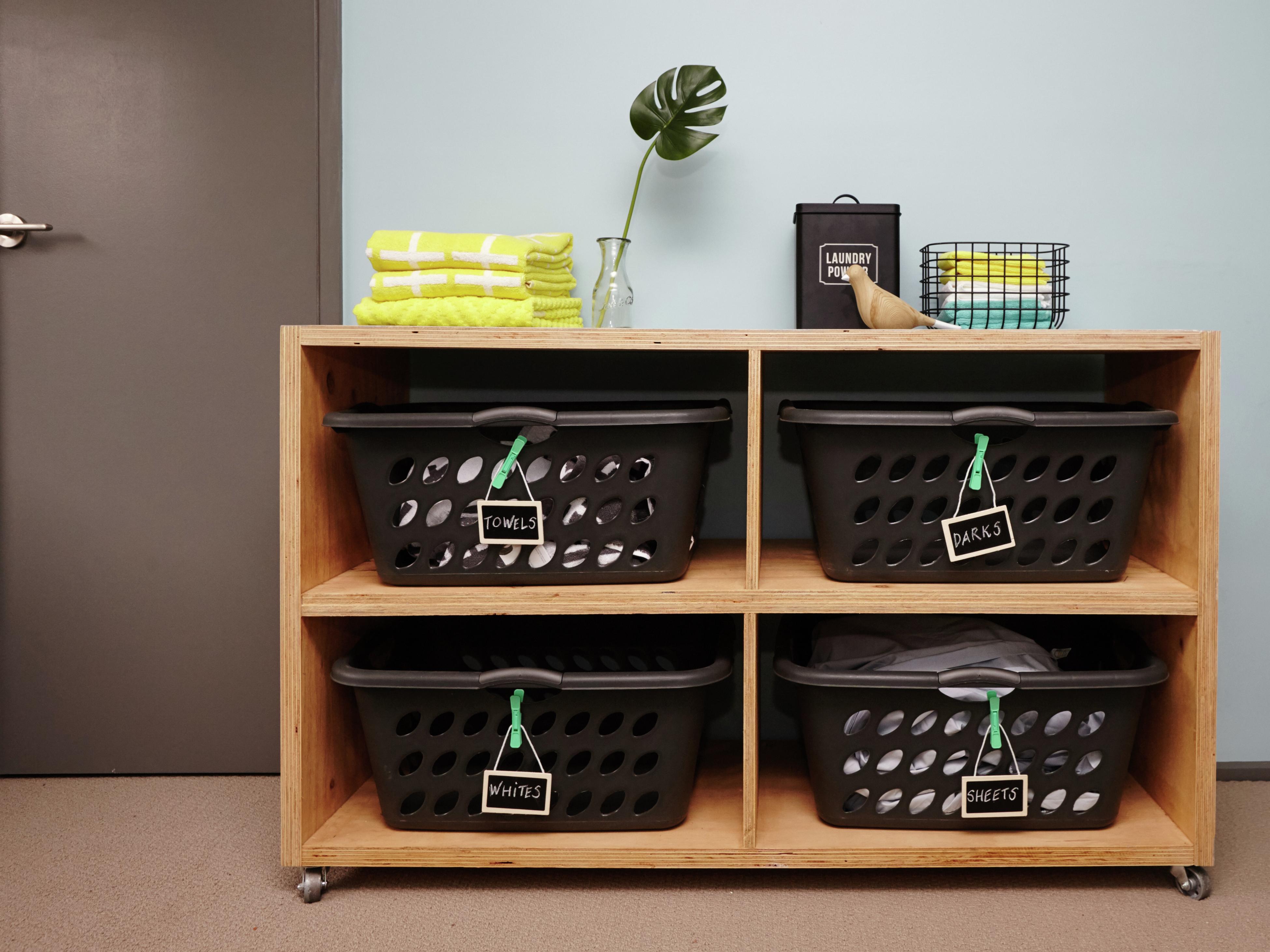 D.I.Y. Laundry Basket Dresser Bunnings Australia