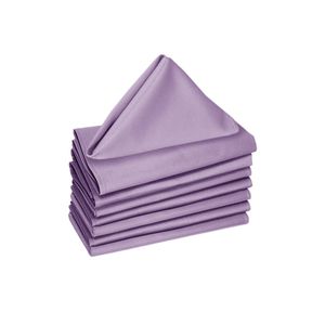 Hoydu Set of 8 Cotton OR Poly Cotton Napkins Lavender Mist 40 x 40 cm