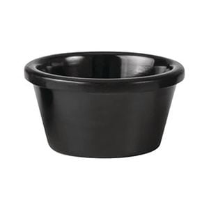 Ryner Melamine Ramekin Smooth Black 60ml 72x40mm Commercial Tableware