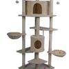 Yes4pets 200 Cm Cat Scratching Post Tree Scratcher Corner Tower Furniture- Beige