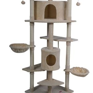 Yes4pets 200 Cm Cat Scratching Post Tree Scratcher Corner Tower Furniture- Beige
