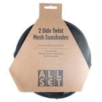 All Set 650 x 400mm Side Twist Mesh Sunshades - 2 Pack