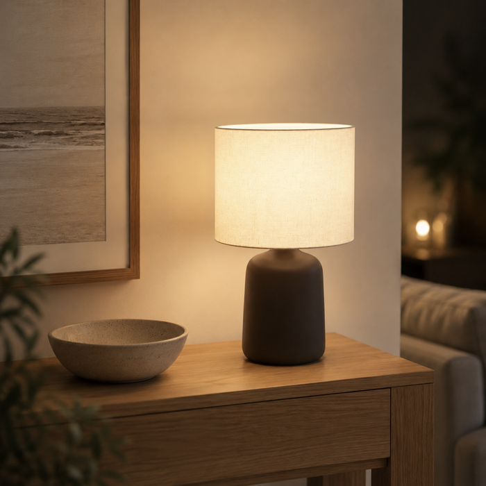 Astin Sinclair York Table Lamp Brown