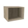 Kaboodle 460 x 500-600mm Maplenut Customisable Microwave Open Shelf