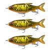 3x 13 Fishing 185mm Glidesdale Jointed Glidebait Fishing Lures - Goldilocks