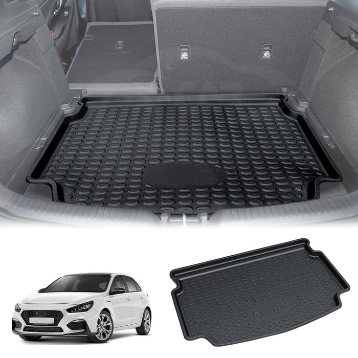 Boot Liner for Hyundai i30 Hatchback 2018-Onwards Heavy Duty Cargo Trunk Cover Mat Luggage Tray