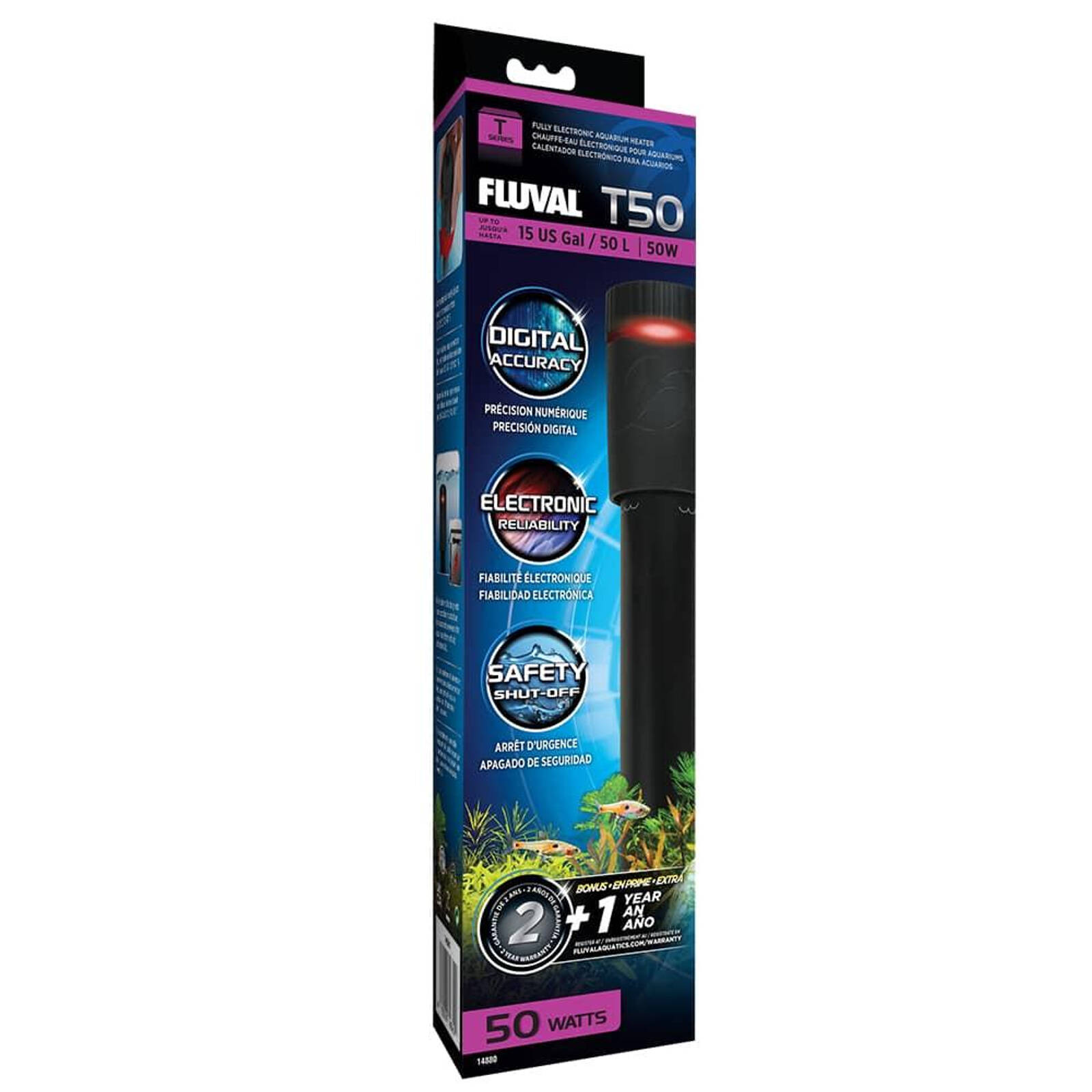 Fluval T50 Electronic Heater 50w Bunnings Australia