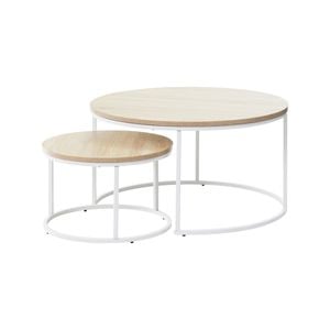 Cooper & Co. Sonoma Nesting Coffee Tables Set Of 2 White