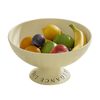 Catzon Aesthetic Fruit Bowl with Draining Hole Ideal for Veggie Snack-White