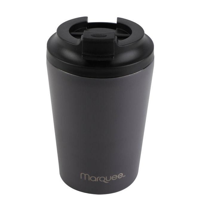 Marquee 350ml Charcoal Insulated Ceramic Lined Coffee Tumbler