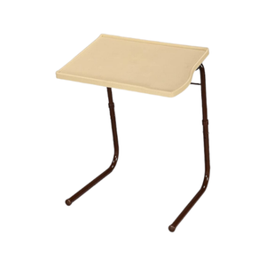 TABLE BUDDY Smart 55x40x73 cm Adjustable Folding Table With Cupholder- Marble