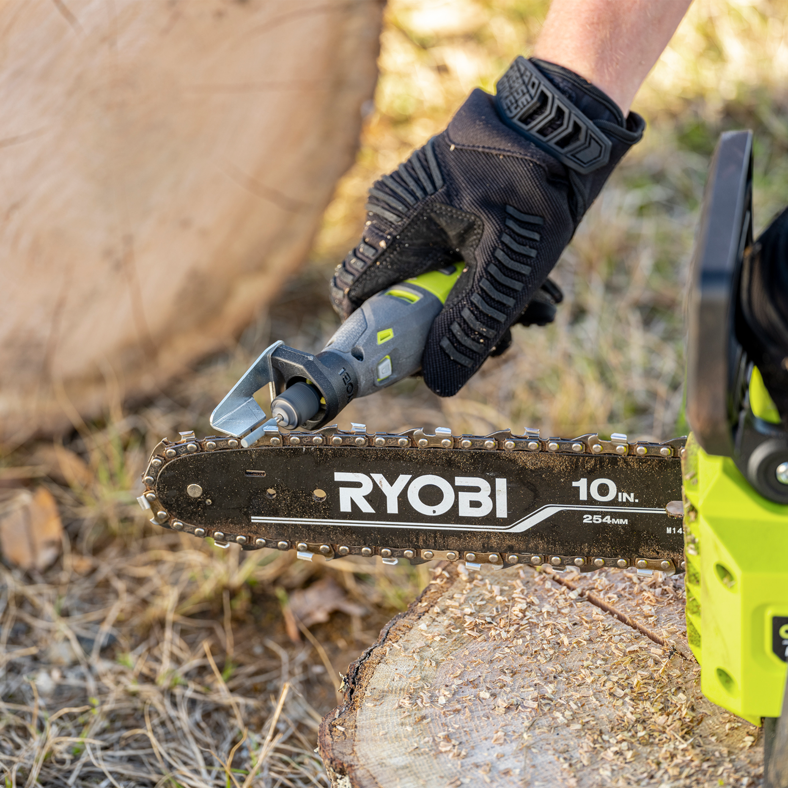 Ryobi pole saw chain sharpening hotsell