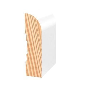 Porta 66x18mm 2.7m Bullnose Architrave Pre Primed FJ Pine