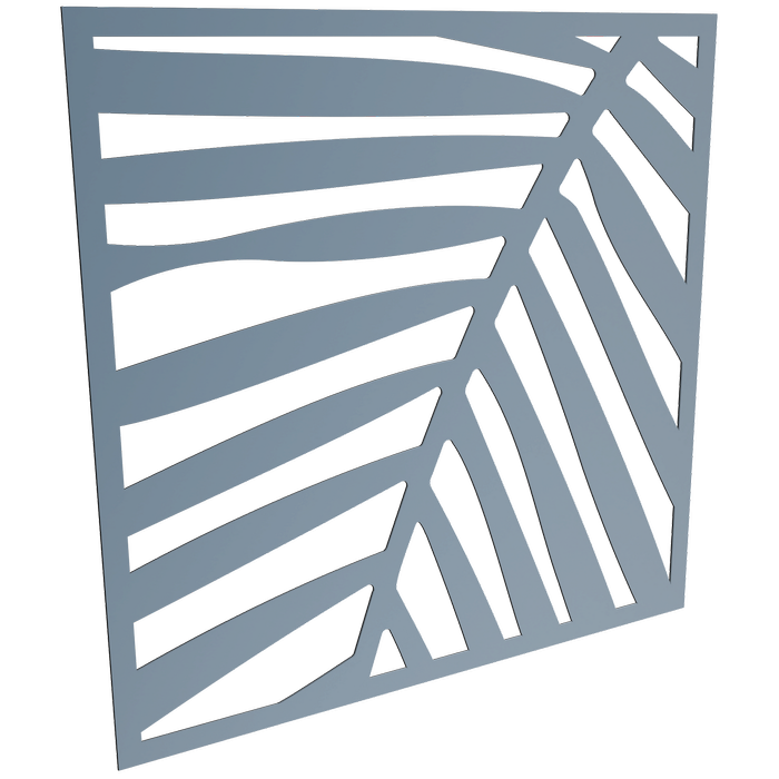 ProtectorAl 300-1200 x 300-1200mm Deep Ocean Palm Unframed Solid Aluminium Decorative Panel 