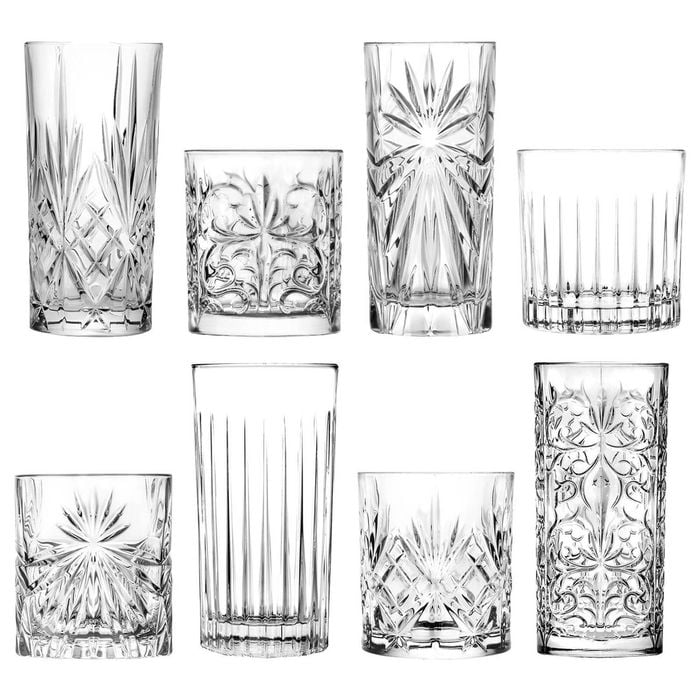 RCR Crystal 8 Piece Mixology Glassware Set