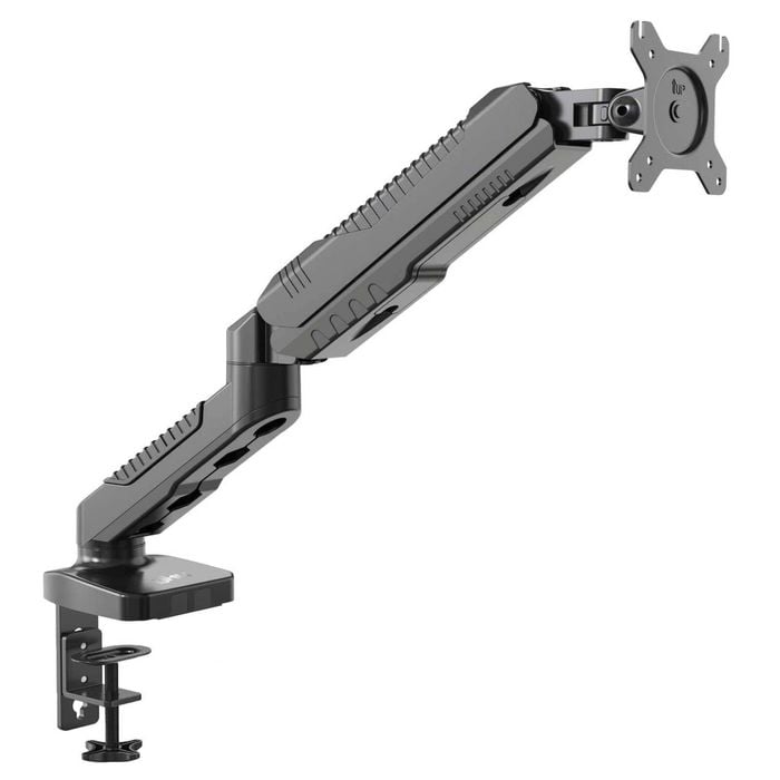 P&P Black 15"-27" Monitor Gas Spring Mount, Full Motion, VESA 75x75/100x100