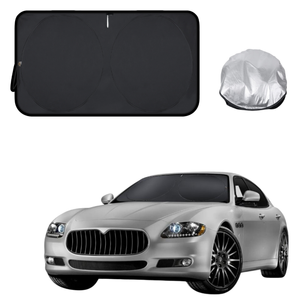 Front Windscreen Sun Shade for Maserati Quattroporte 2013 - Current - Standard 150 x 85 cm - Black