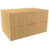Lugna 512 x 900 x 580mm Sand 2 Drawer Storage Cabinet