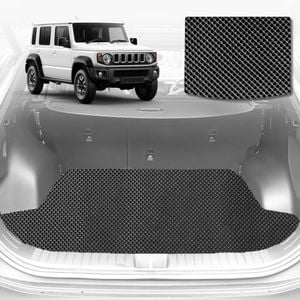 6D Diamond Car Boot Mat for Suzuki Jimny Auto2018-Current-Cargo Mat-Black-Outback GT