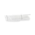 StoreEase White Mini Rail Open Front Basket 