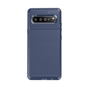 Slim Carbon Fiber TPU Soft Slim Case - For Samsung Galaxy Note 9 (Blue)