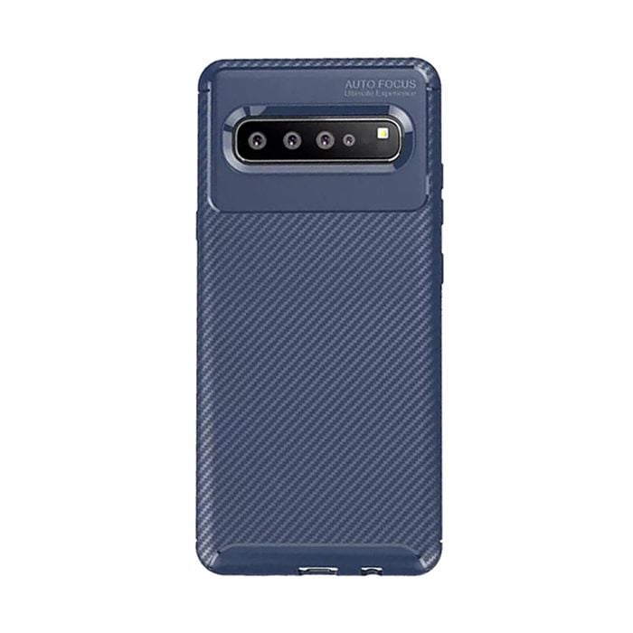 Slim Carbon Fiber TPU Soft Slim Case - For Samsung Galaxy Note 9 (Blue)