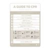 Designer Pool CPR Safety Sign  Beige