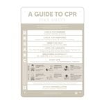 Designer Pool CPR Safety Sign  Beige