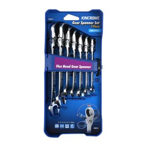 Kincrome 7 Piece Metric Flexible Gear Spanner Set