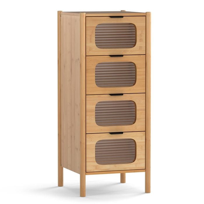 Costway 4-drawer Chest Of Drawers Nightstand