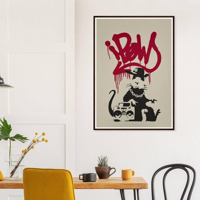 Galrie Banksy Gangsta Rat Art Print - Iconic Urban Rebellion