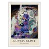 Galrie Gustav Klimt's The Virgin - Stunning Art Nouveau Print for Home Decor, White Frame, A4 21 x 30cm (8 x 12inch)