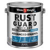 White Knight 4L Black Satin Rust Guard Quick Dry Advanced Enamel Paint - 4L