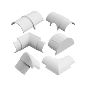 DETA 30 x 15mm Cable Cover Accessory Kit - 10 Piece